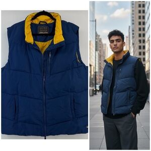 JACHS New York Premium Outdoor Blue & Yellow Men's Vest Size XL